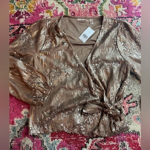 NWT Sequin Blouse